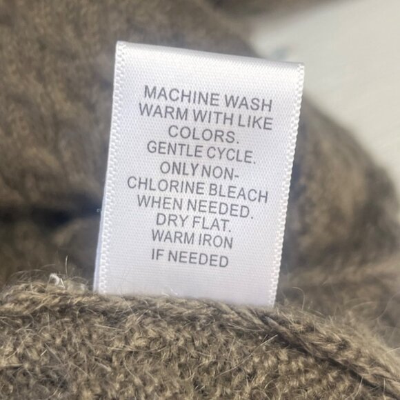 Morgan City Cashmere Blend Turtleneck Sweater Womens Large Brown New WOT - Picture 7 of 7